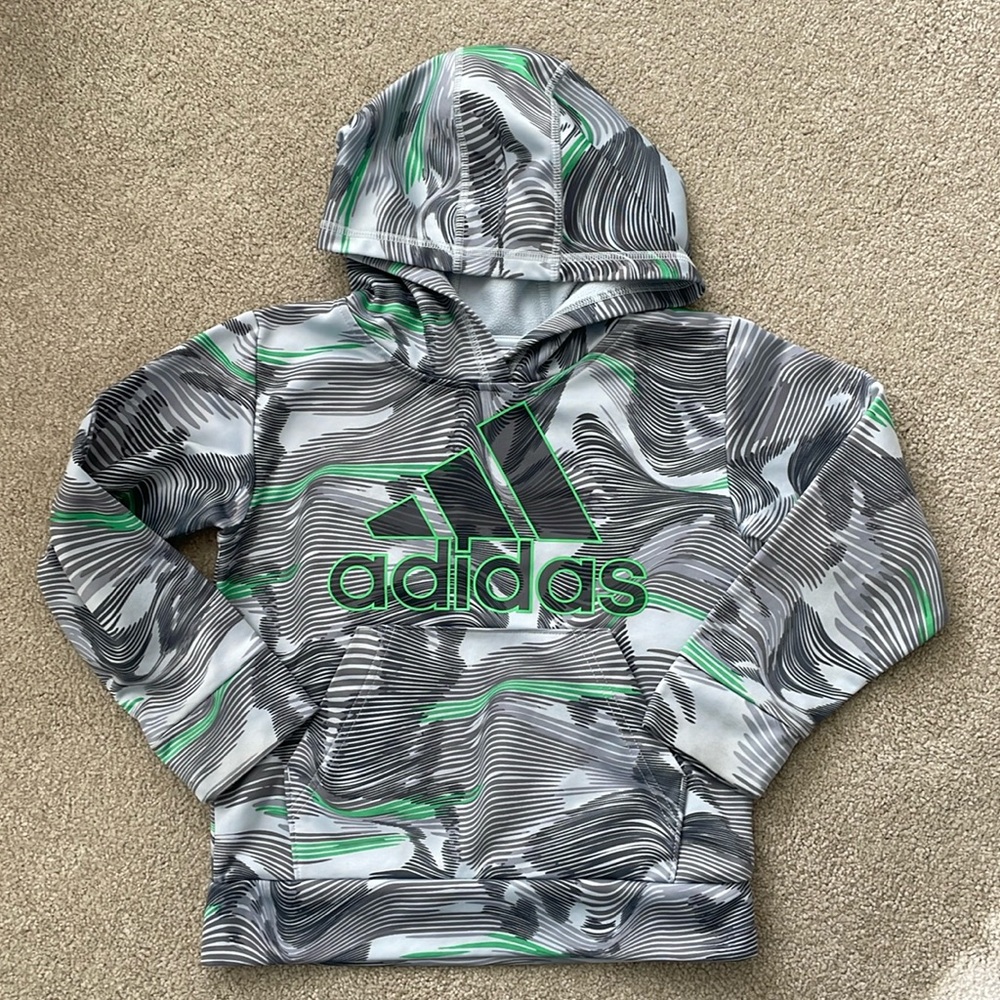 Adidas light weight hooded sweatshirt size 5